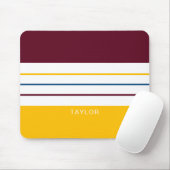 秋の桑の琥珀のストライプ マウスパッド (マウス)