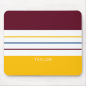 秋の桑の琥珀のストライプ マウスパッド (正面)