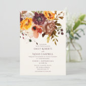 秋の梅素朴オレンジフローラ 招待状 (スタンド正面)