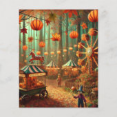 秋の森お洒落カーニバルスクラップブック紙 (裏面)