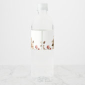 秋の森きのこ赤ちゃんシャワー ペットボトルラベル (裏面)