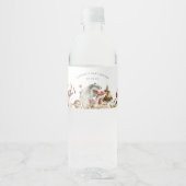 秋の森きのこ赤ちゃんシャワー ペットボトルラベル (正面)