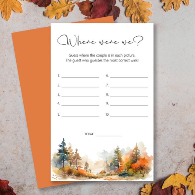 秋の森どこ我々ブライダルシャワーゲーム (クリエイターアップロード済み)