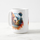 秋の森に忍び込む コーヒーマグカップ (正面左)