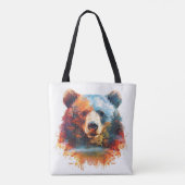 秋の森に忍び込む トートバッグ (裏面)