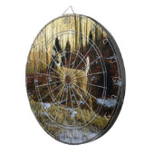 秋の森に生息するシジラシカ ダーツボード (正面右)