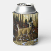 秋の森に生息するシジラシカ 缶クーラー (缶裏面)