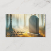 秋の森に眠る家族の墓 名刺 (正面)