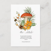 秋の森のきのこ　エンクロージャーカード エンクロージャーカード (正面)