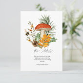 秋の森のきのこ　封入カード エンクロージャーカード (スタンド正面)