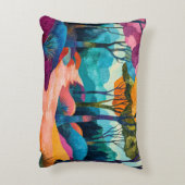 秋の森のアクセント枕 アクセントクッション (裏面(縦))