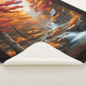 秋の森のキャビンAIコンセプトアートby Xzendor7 シェルパブランケット (3/4)