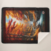 秋の森のキャビンAIコンセプトアートby Xzendor7 シェルパブランケット (正面(横))