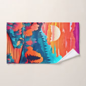 秋の森のサンセットパス バスタオルセット (ハンドタオル)