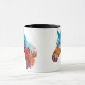 秋の森のシュール馬 マグカップ (中央)