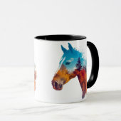 秋の森のシュール馬 マグカップ (正面右)