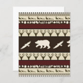 秋の森のスクラップブックの背景 (正面/裏面)