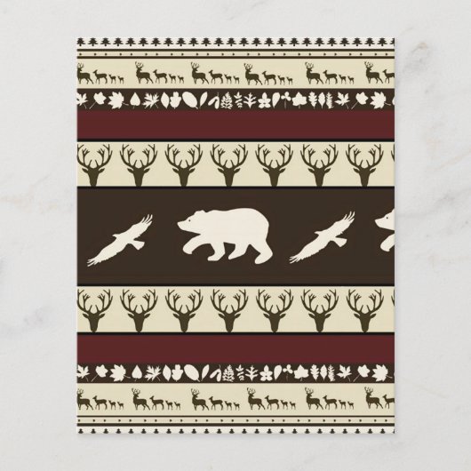 秋の森のスクラップブックの背景 (正面)