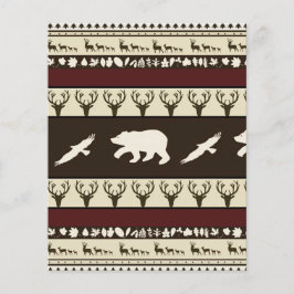 秋の森のスクラップブックの背景