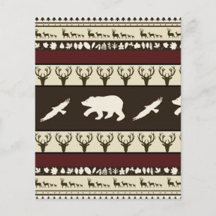 秋の森のスクラップブックの背景