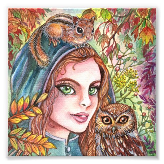 秋の森のタマー フォトプリント            (正面)