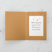 秋の森のリス カード (内部)