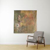 秋の森の中で枯れる タペストリー (インサイチュ(横))