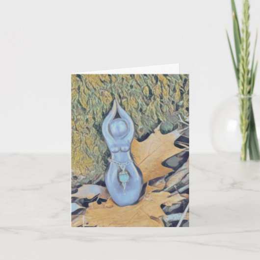 秋の森の中のゴドスすべての時 カード (正面)