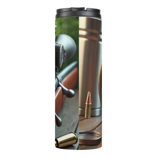 秋の森の中のハンターズビュー タンブラー (裏面)