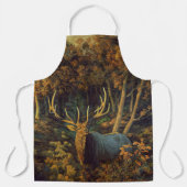 秋の森の中のブルエルク エプロン (正面)