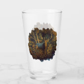 秋の森の中のブルエルク タンブラーグラス (裏面)