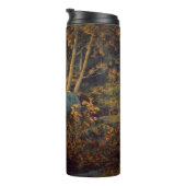 秋の森の中のブルエルク タンブラー (回転右)