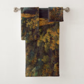 秋の森の中のブルエルク バスタオルセット (インサイチュ)