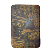 秋の森の中のブルエルク バスマット (正面縦)