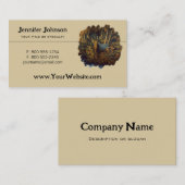 秋の森の中のブルエルク 名刺 (正面/裏面)