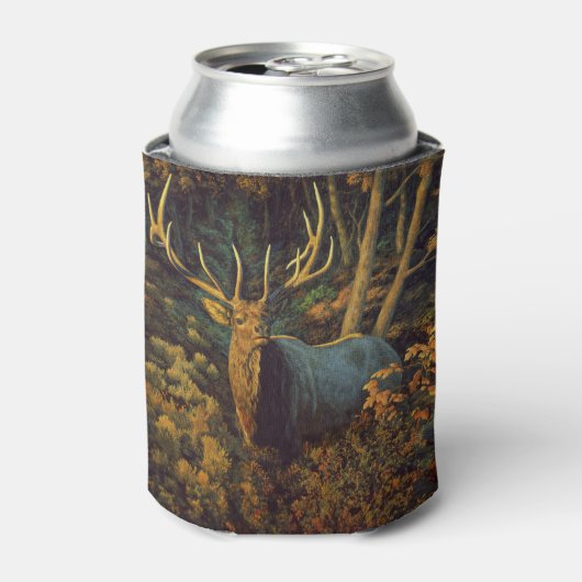 秋の森の中のブルエルク 缶クーラー (缶正面)