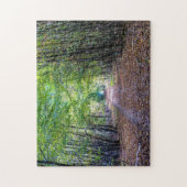 秋の森の中の小道、サンジェルマンの森 ジグソーパズル (縦)