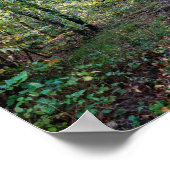 秋の森の中の小道、サンジェルマンの森 ポスター (角)