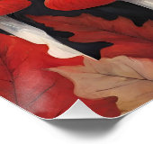 秋の森の中の黒猫 ポスター (コーナー)