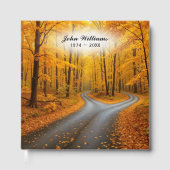 秋の森の中の2つの道 ゲストブック (正面)