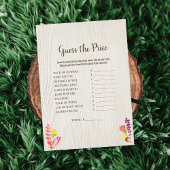 秋の森の動物は、価格シャワーゲームを推測 招待状