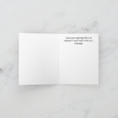 秋の森の動物　オータムリーフ　感謝カード サンキューカード (内部)