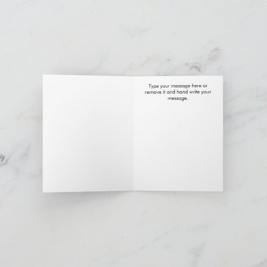 秋の森の動物　オータムリーフ　感謝カード サンキューカード (内部)