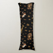 秋の森の動物 秋の葉 秋の装飾 ボディピロー (正面縦)