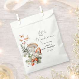 秋の森の小さなキノコの赤ちゃんシャワー フェイバーバッグ