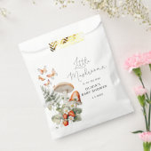 秋の森の小さなキノコの赤ちゃんシャワー フェイバーバッグ (封をした状態)