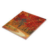 秋の森の小道 タイル (側面)