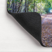 秋の森の小道 マウスパッド (コーナー)