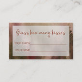 秋の森の数を推測キスブライダルゲーム エンクロージャーカード (正面)