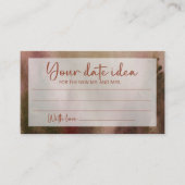 秋の森の日付の夜のアイディア。日付jar エンクロージャーカード (正面)